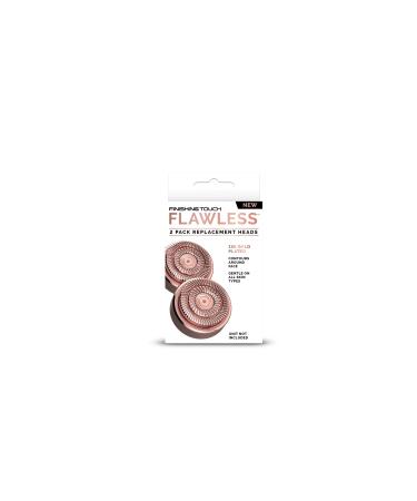 Finishing Touch Flawless Face Replacement Heads Generation 2 2 x New Premium Quality 18 Karat Gold-Plated Hypoallergenic Double-Ring Heads for Flawless Face 3.0 Set of 2
