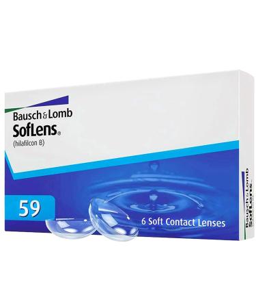Bausch + Lomb Soflens 59 monthly lenses spherical contact lenses soft 6 pieces BC 8.6 mm / dia 14.2 / -5.75 Dioptria -5.75 Diopttria 8.6 millimeters 14.2 millimeters 6