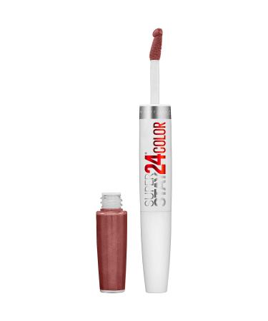 Maybelline Super Stay 24  2-Step Liquid Lipstick Makeup  Long Lasting Highly Pigmented Color with Moisturizing Balm  Constant Cocoa  Brown  1 Count 145 CONSTANT COCOA 1 Count (Pack of 1)