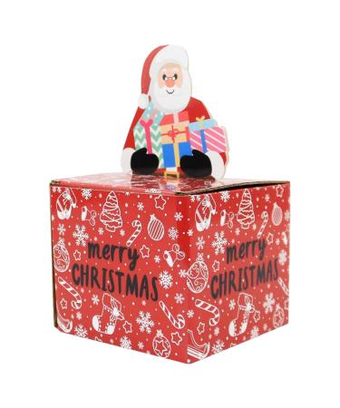 Christmas Cash Holder - Fun Ways to Give Cash for Loved Person - Holiday Candy Holder Package Box with 30 Storage Bags Red