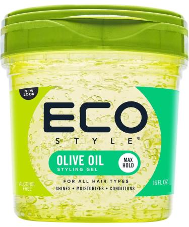 Ecoco Eco Style Gel Olive Oil - 100% Pure Olive Oil - Adds Shine And Tames Split Ends - Weightless Style - Nourishes And Repairs - Adds Moisture To The Scalp - Superior Hold - Healthy Shine - 16 Oz Olive Oil 15.99 Fl Oz ...